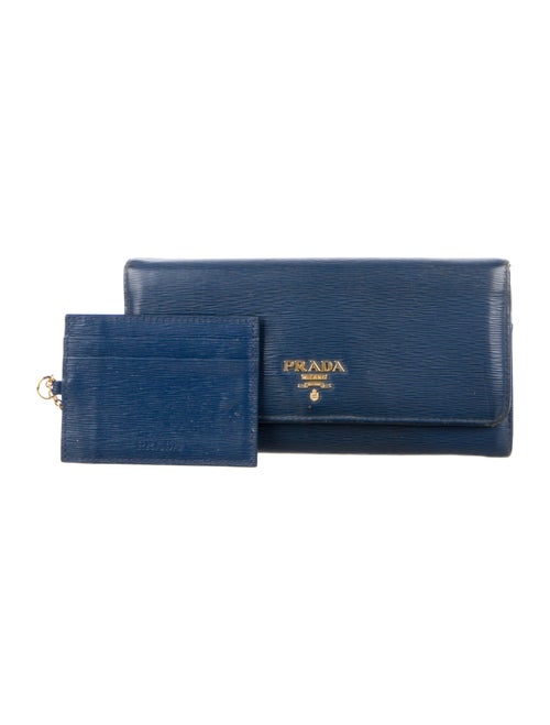 Prada Vitello Move Leather Continental Wallet