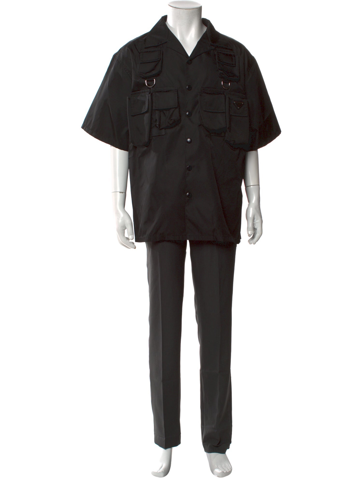 Prada 2024 Enameled Metal Triangle Shirt