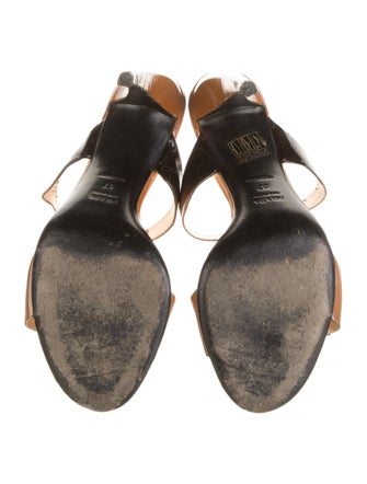 Prada Patent Leather Bow Accents Slides