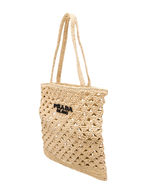 Prada Raffia Grass Bucket Bag