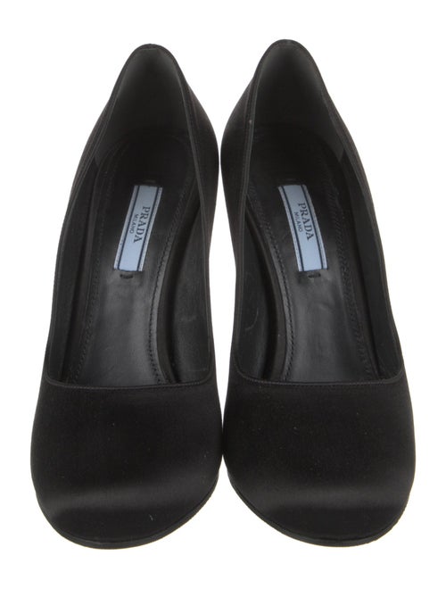 Prada Satin Colorblock Pattern Pumps