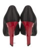 Prada Satin Colorblock Pattern Pumps