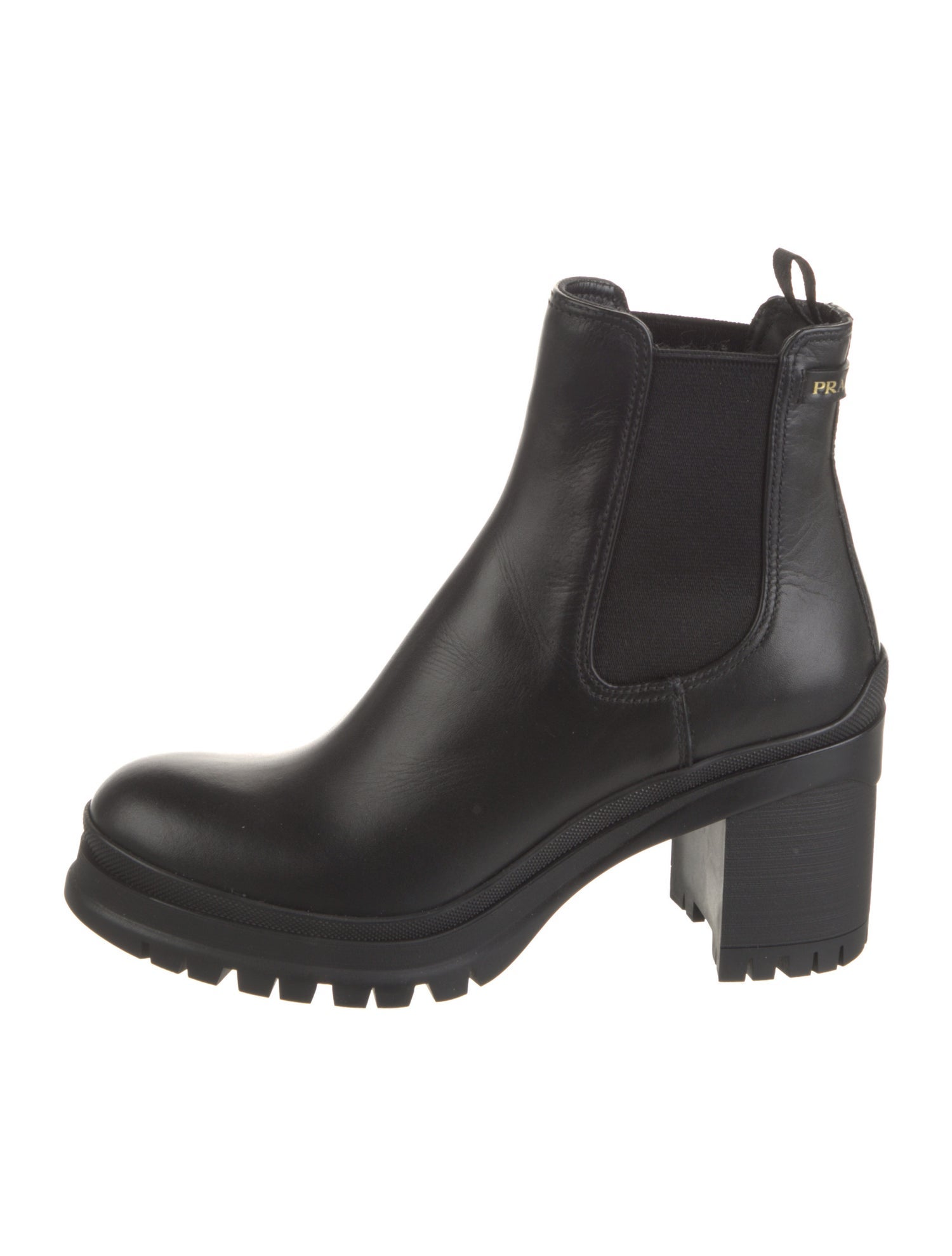 Prada Leather Chelsea Boots