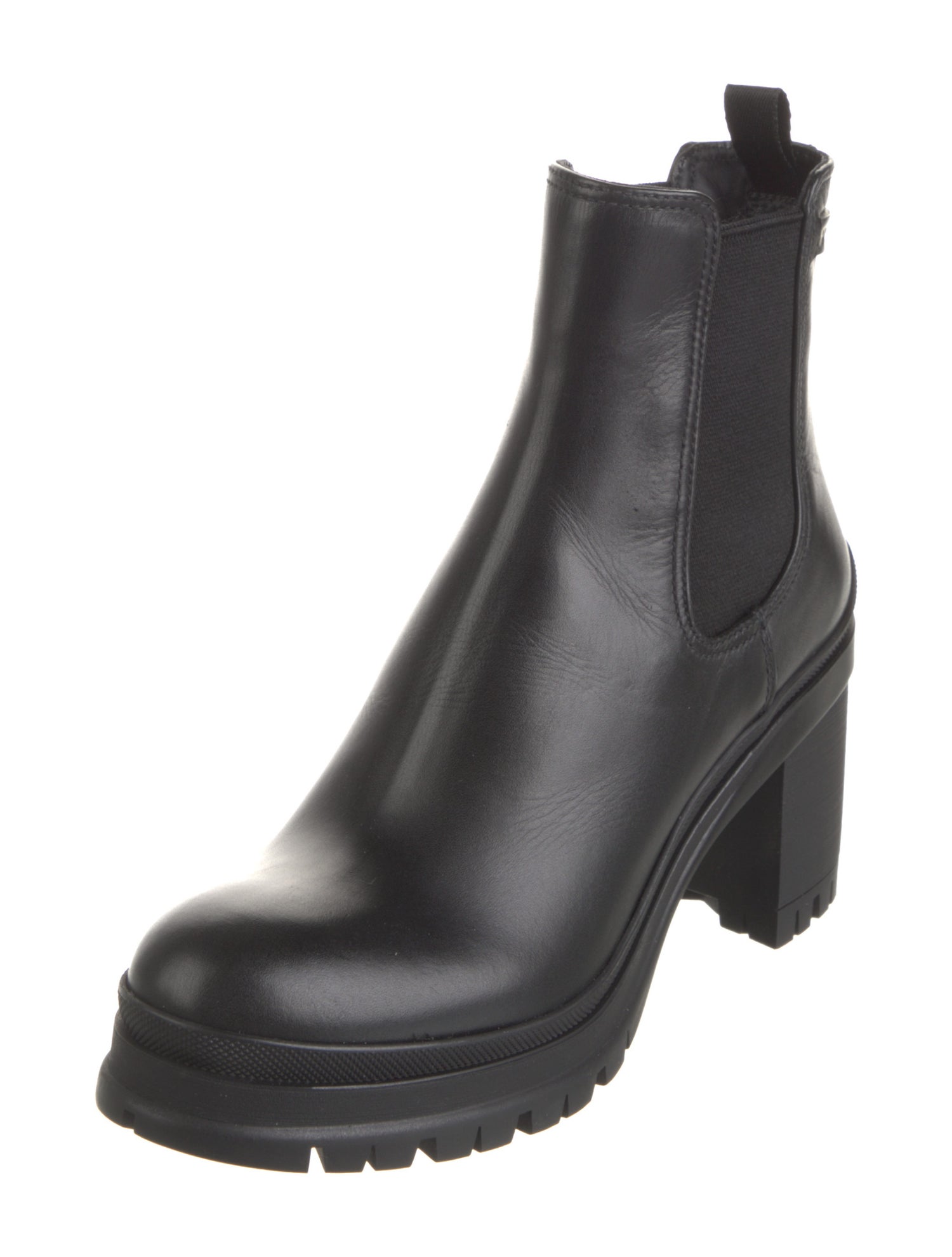 Prada Leather Chelsea Boots