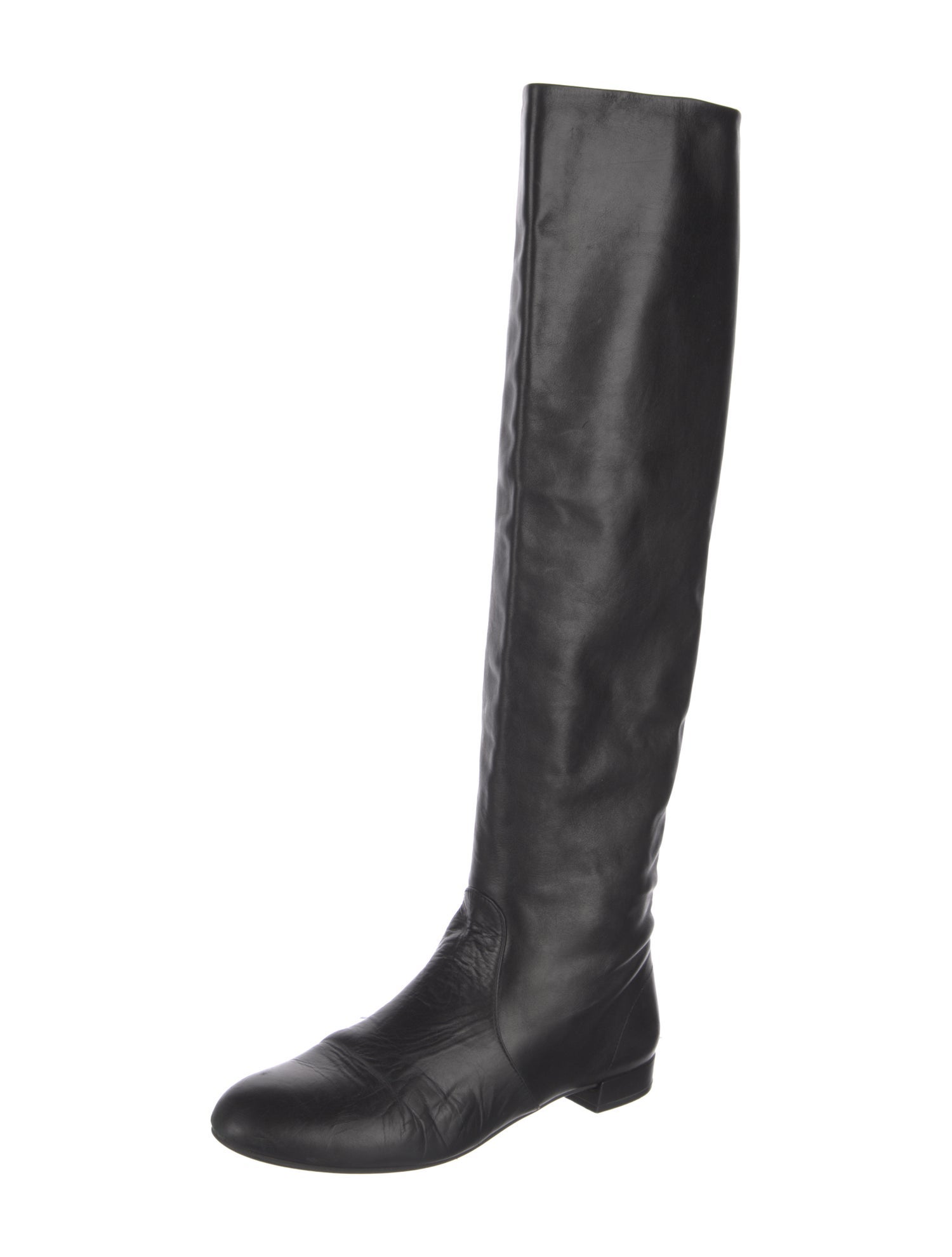 Prada Leather Riding Boots