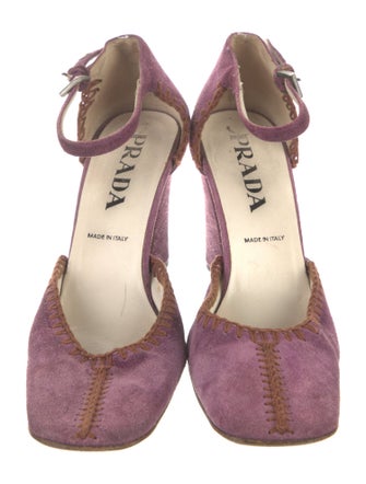 Prada Suede D'Orsay Pumps