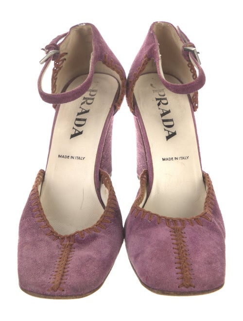 Prada Suede D'Orsay Pumps
