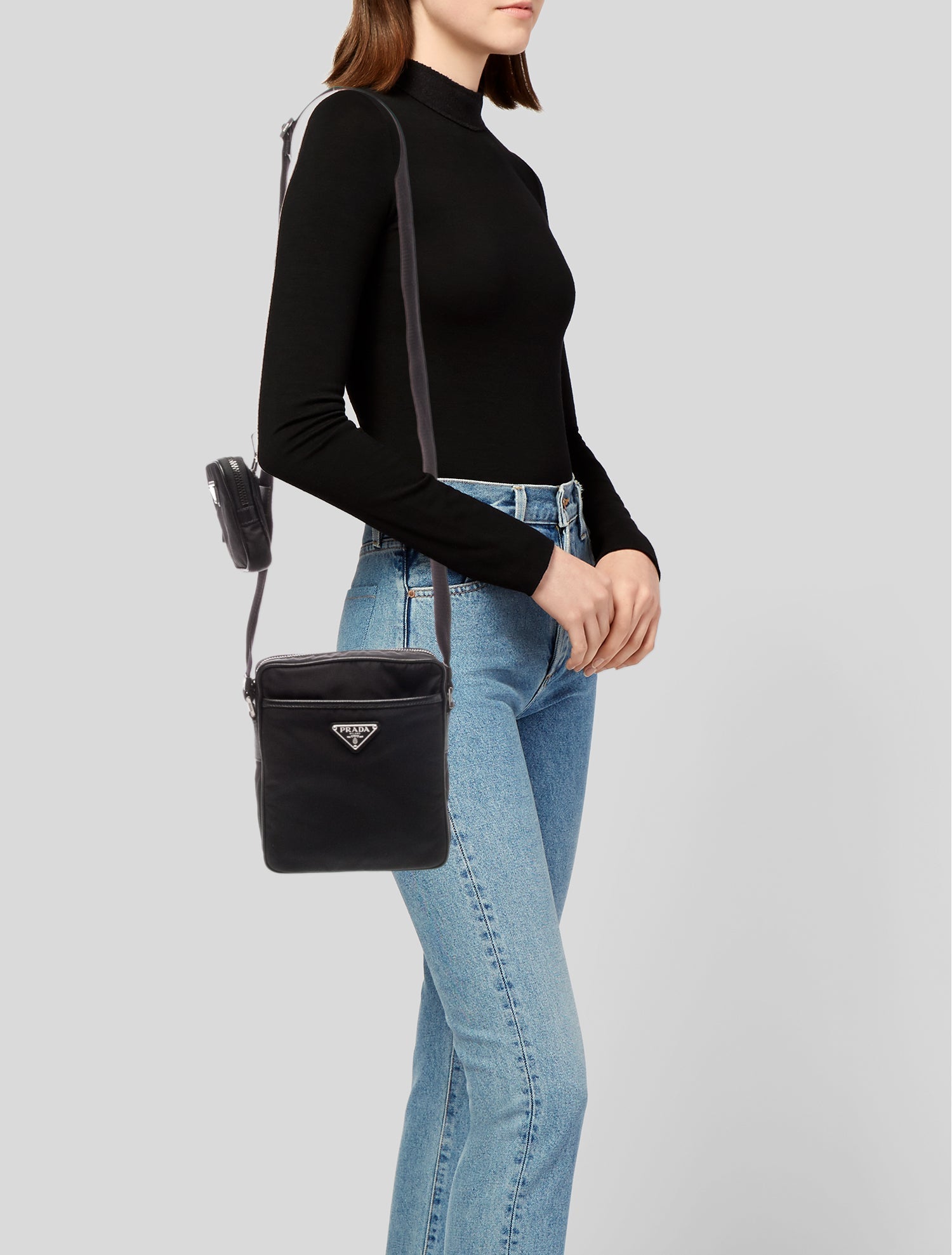 Prada Tessuto Nylon Messenger Bag