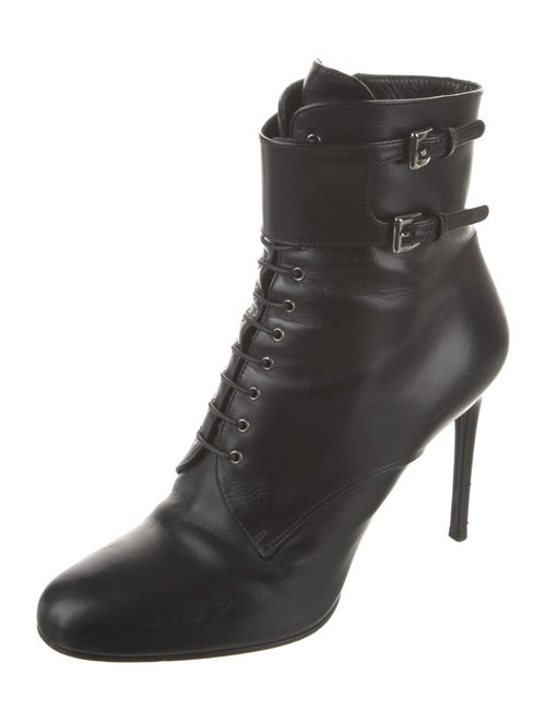Prada Leather Lace-Up Boots