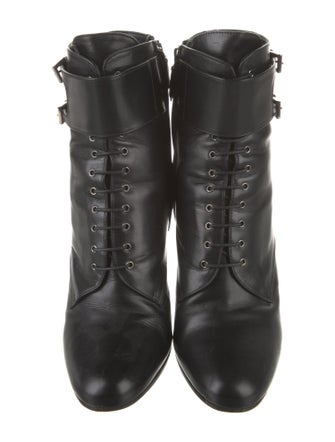 Prada Leather Lace-Up Boots