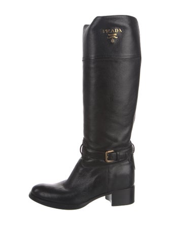 Prada Leather Riding Boots