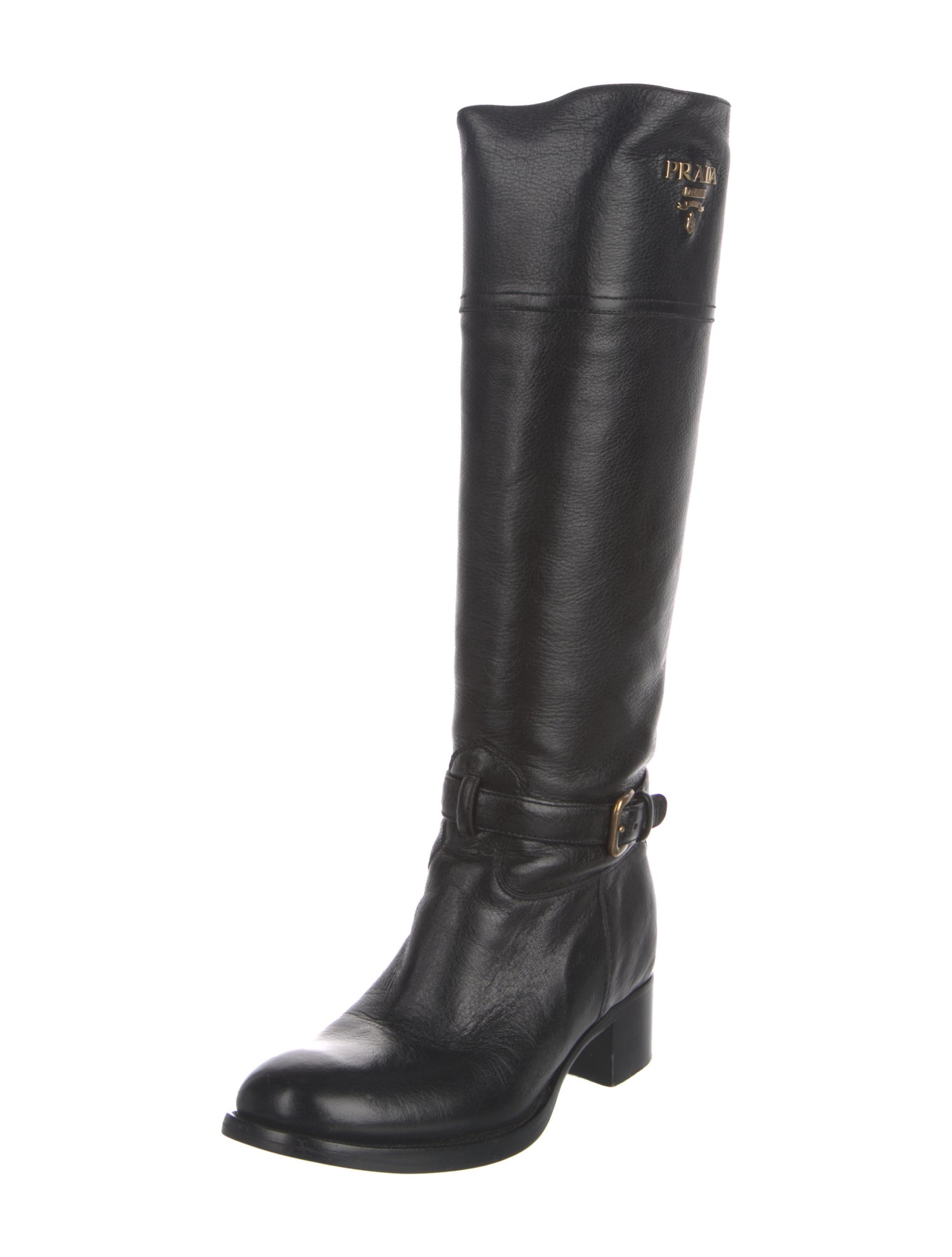 Prada Leather Riding Boots
