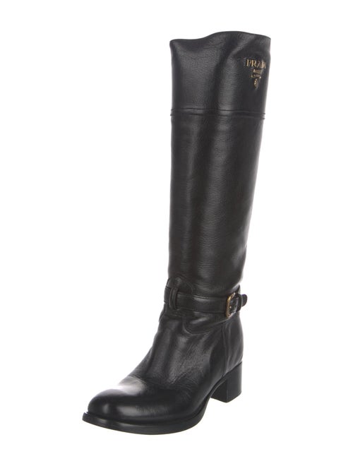 Prada Leather Riding Boots