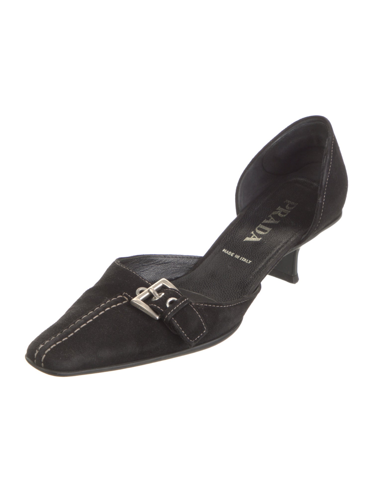 Prada Suede D'Orsay Pumps