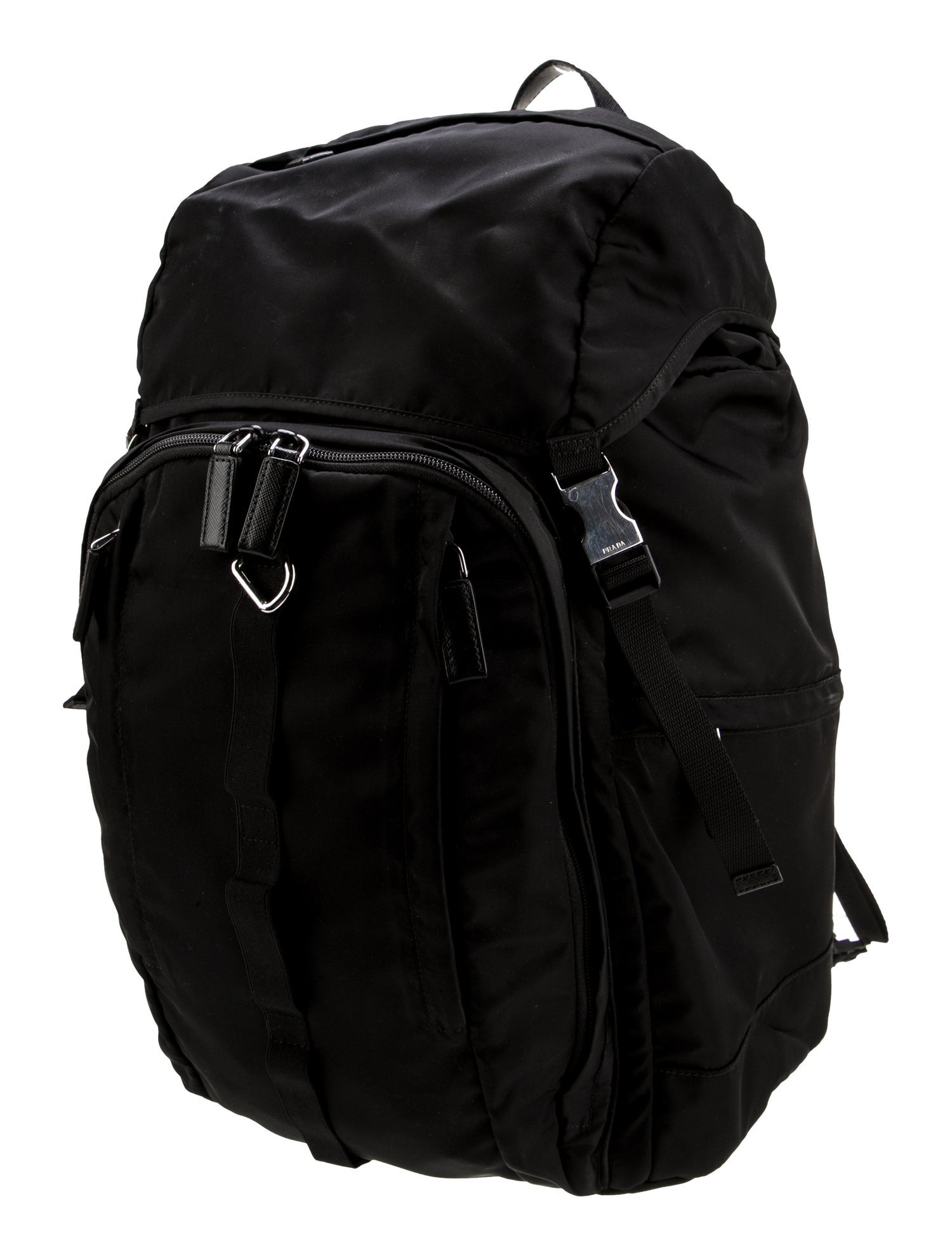 Prada Saffiano Leather Montana Double Buckle