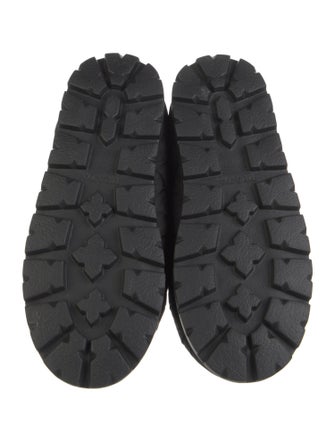 Prada Nylon Fur Trim Boots