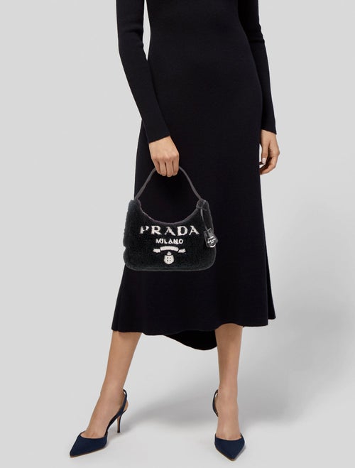 Prada Enameled Metal Triangle Re-Edition 2000