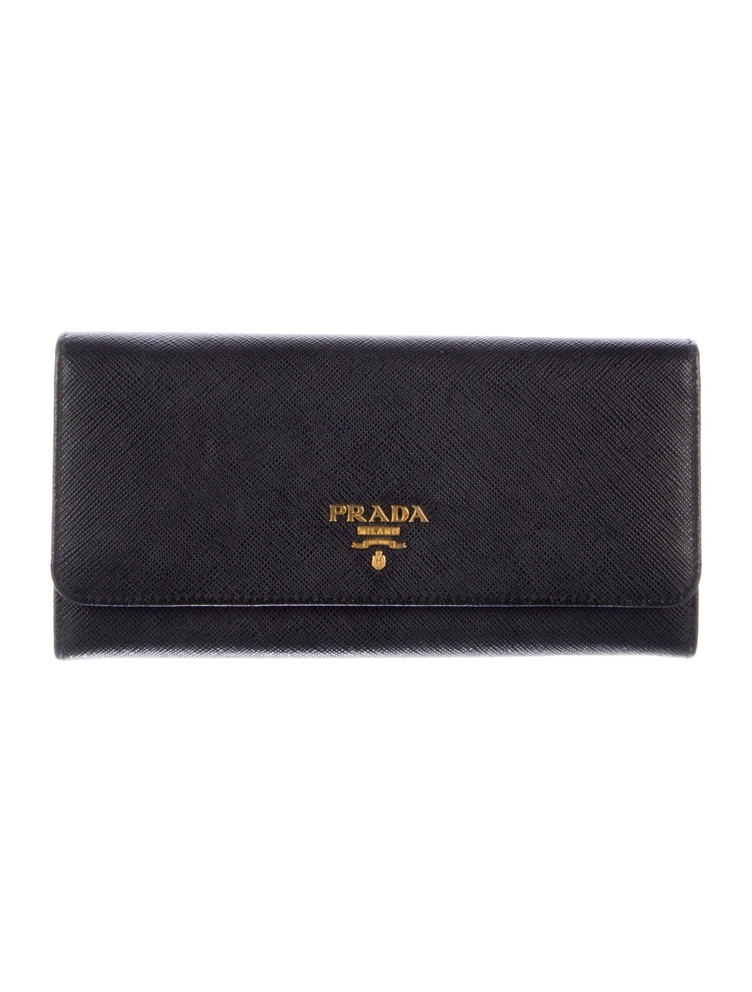 Prada Saffiano Lux Leather Continental Wallet