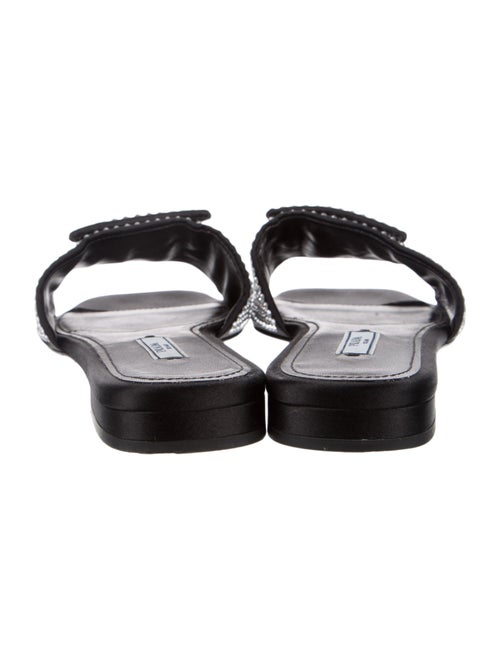 Prada Crystal Embellishments Slides