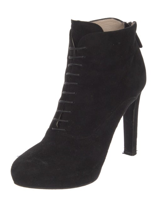 Prada Suede Lace-Up Boots