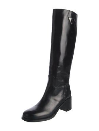 Prada Leather Riding Boots