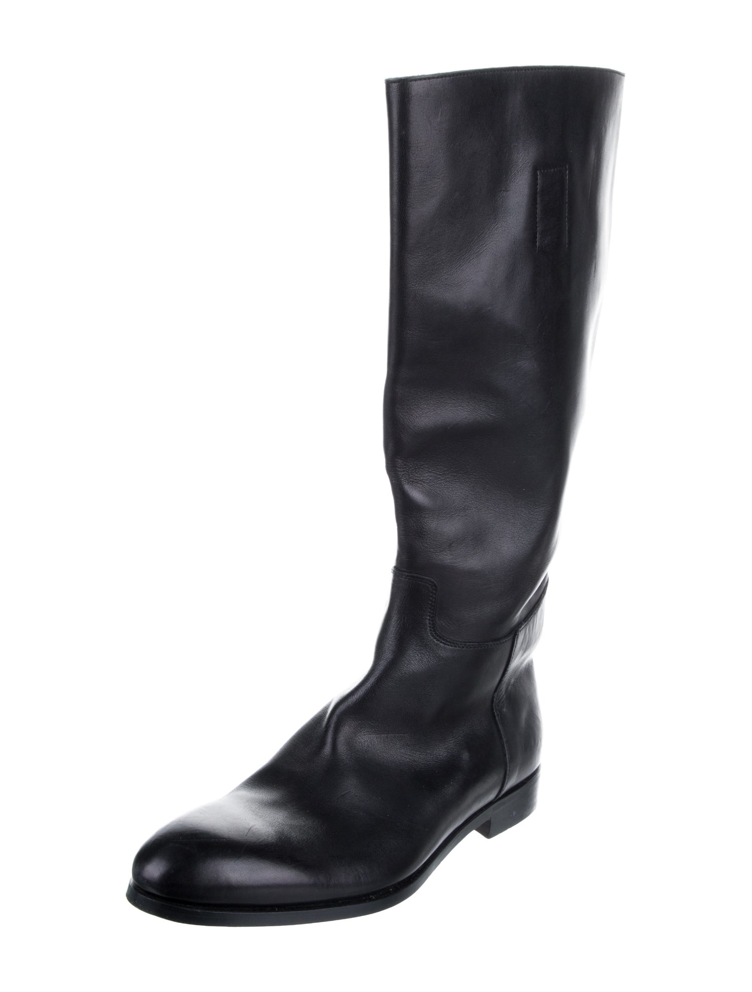 Prada Leather Riding Boots
