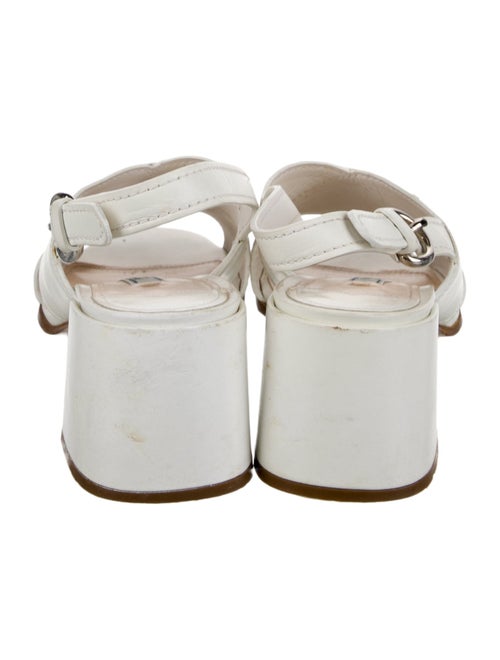 Prada Leather Slingback Sandals