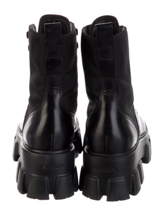 Prada Leather Combat Boots