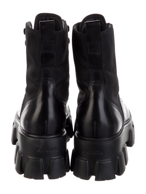 Prada Leather Combat Boots