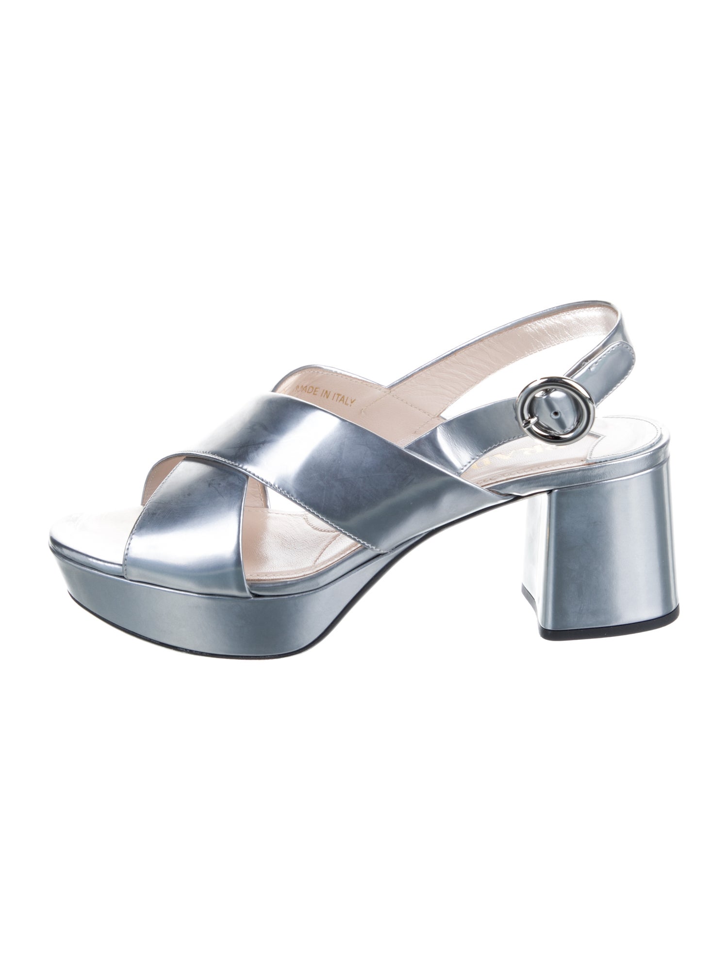 Prada Patent Leather Slingback Pumps