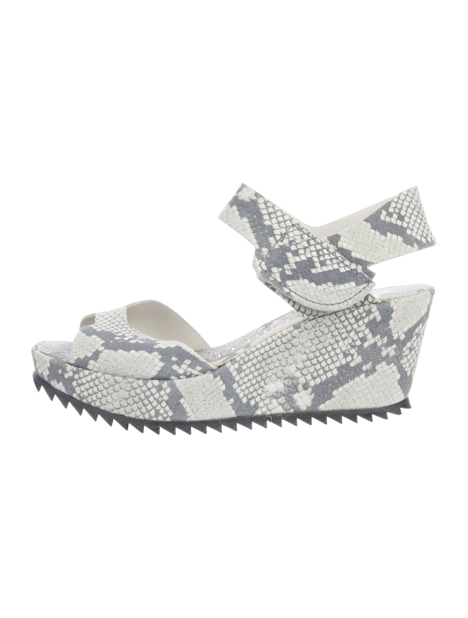 Pedro Garcia Leather Animal Print Sandals