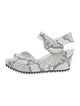 Pedro Garcia Leather Animal Print Sandals