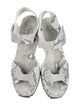 Pedro Garcia Leather Animal Print Sandals