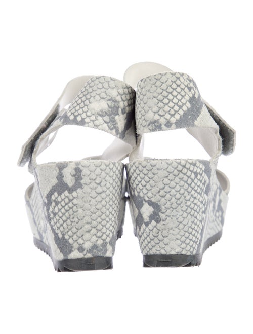 Pedro Garcia Leather Animal Print Sandals