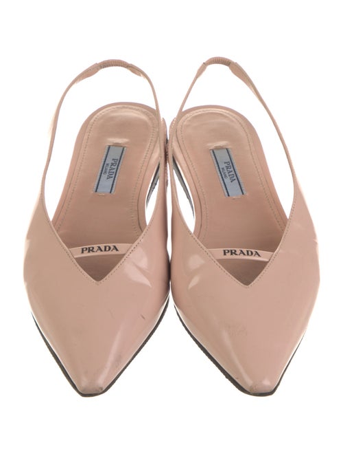 Prada Leather Slingback Flats