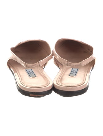 Prada Leather Slingback Flats