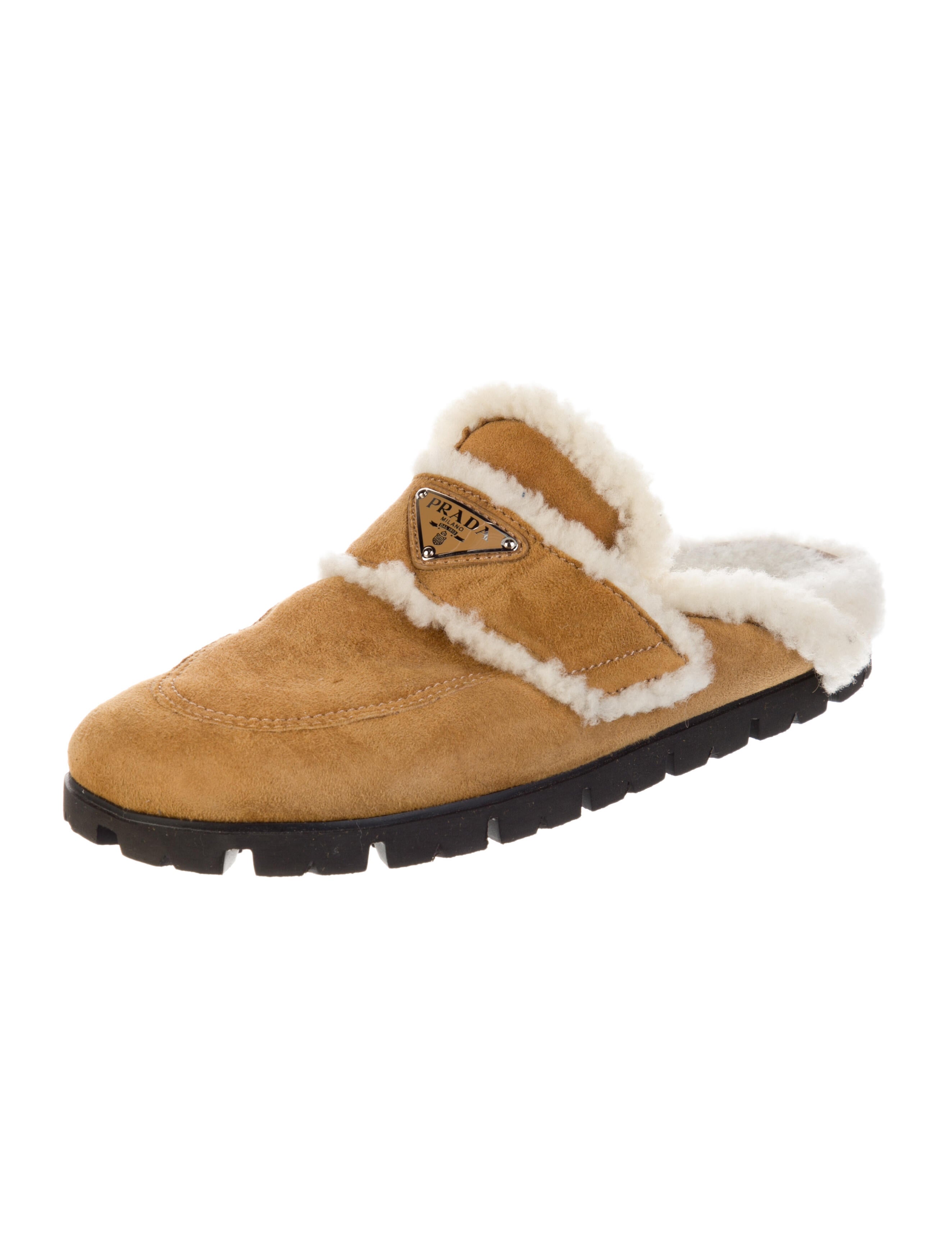 Prada Suede Slides