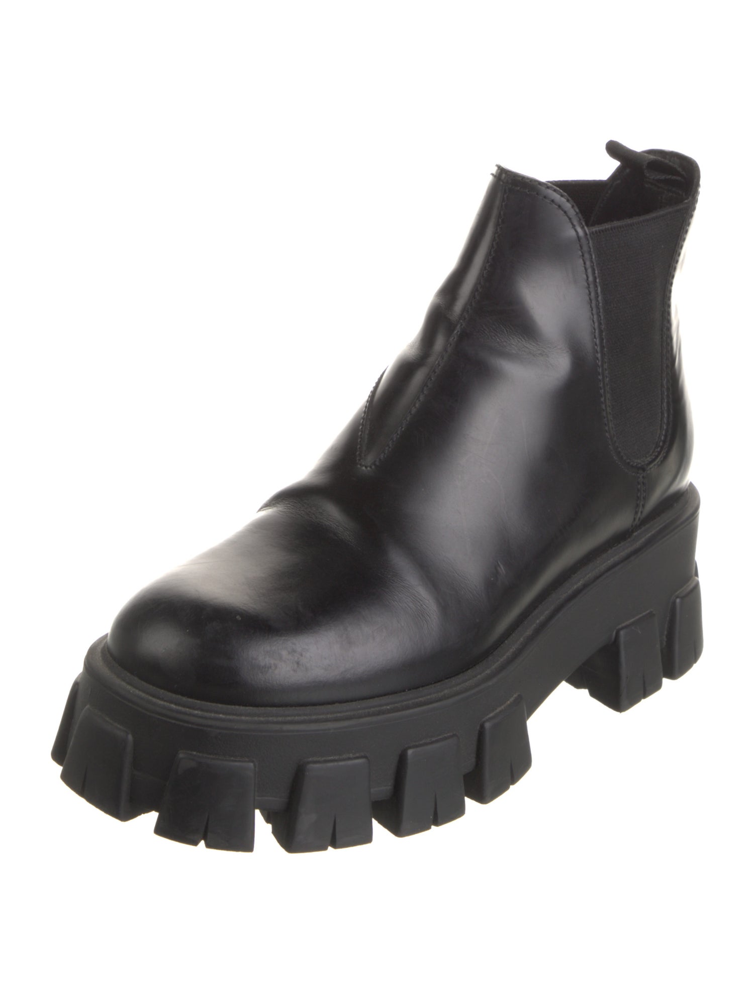 Prada Leather Rain Boots
