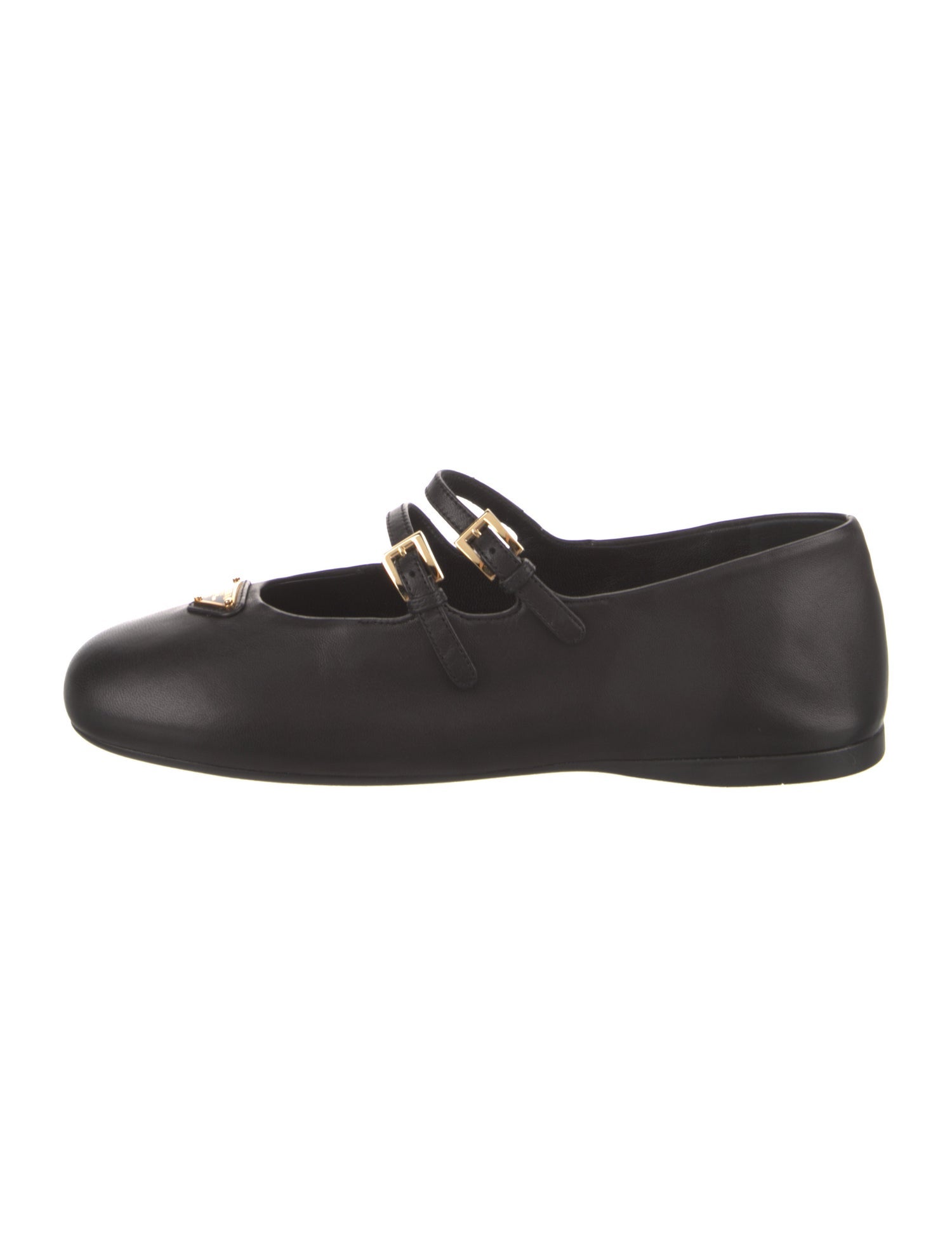 Prada Leather Mary Jane Flats