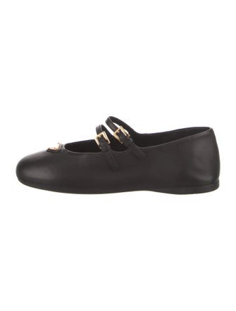 Prada Leather Mary Jane Flats