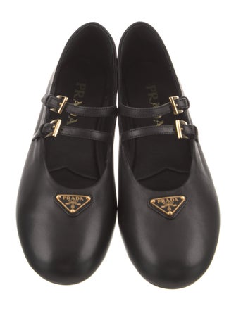 Prada Leather Mary Jane Flats