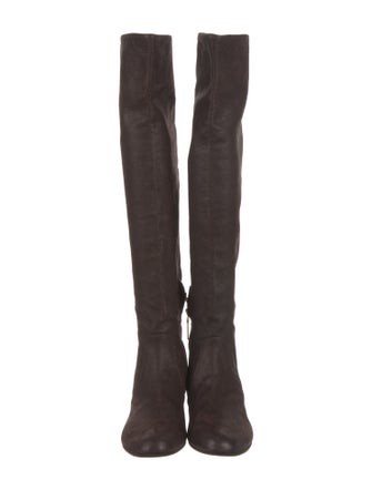 Prada Leather Riding Boots