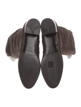 Prada Leather Riding Boots