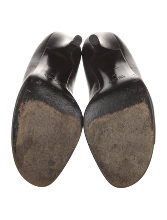 Prada Leather Bow Accents Slingback Sandals