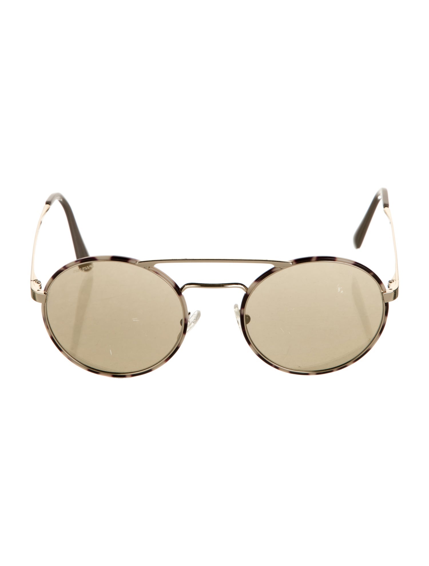 Prada Round Mirrored Sunglasses