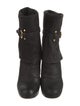 Prada Nubuck Studded Accents Boots