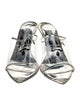 Prada PVC Leather Trim Embellishment Slides