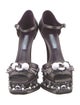 Prada Satin Beaded Accents D'Orsay Pumps