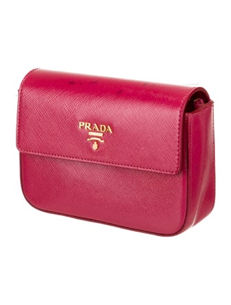 Prada Saffiano Vernice Leather Crossbody Bag