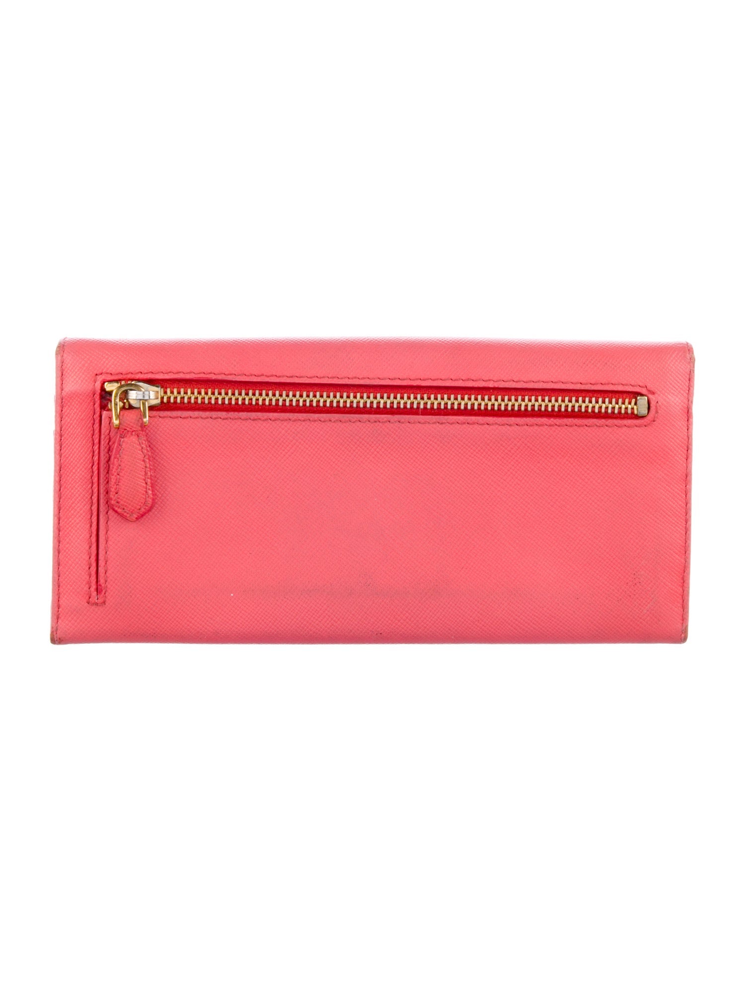 Prada Saffiano Metal Leather Continental Wallet